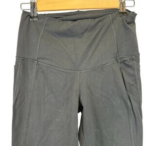 Victoria's Secret Sport Full Length Black Leggings With Pockets Size Small Gym